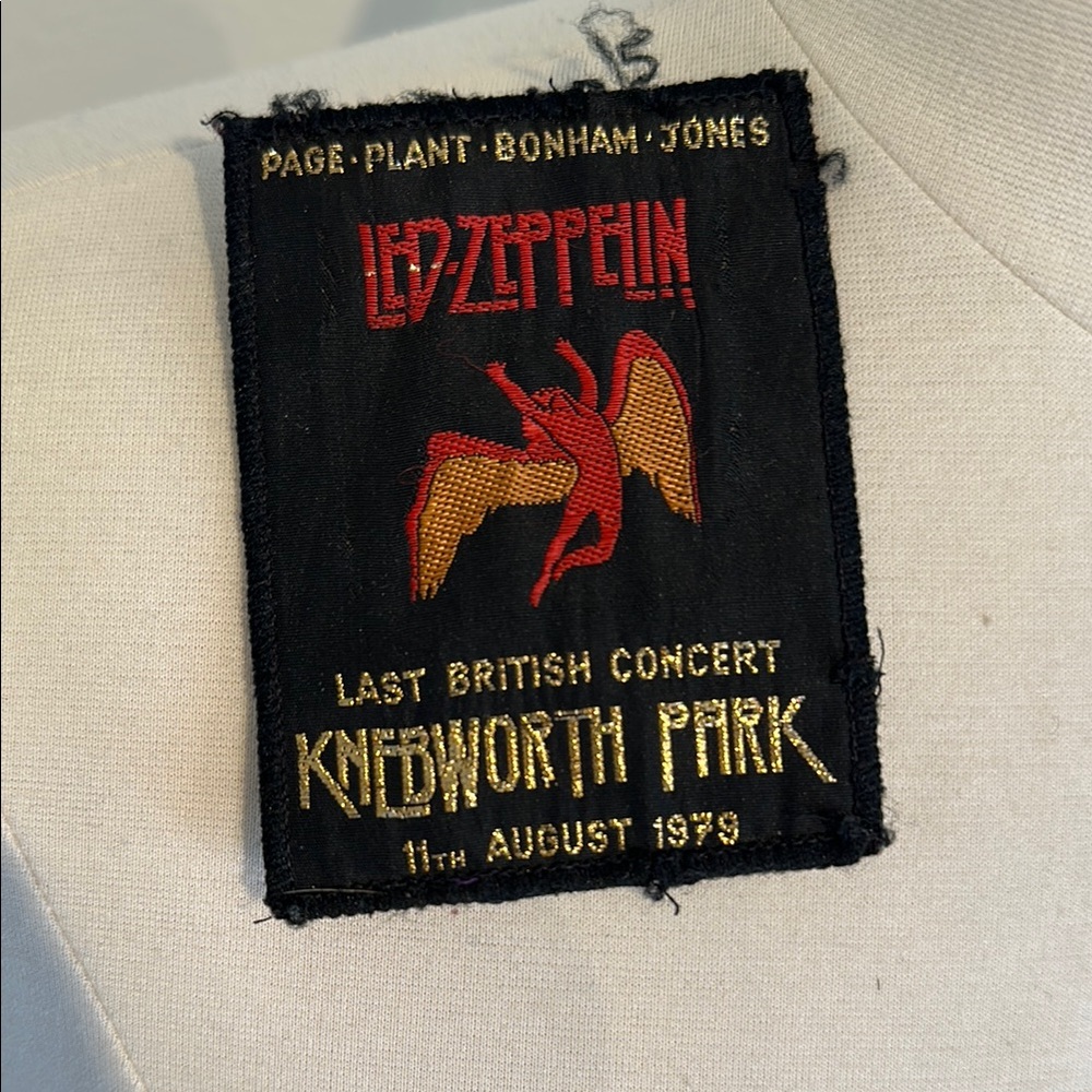 RARE VTG sew on patch || LED Zeppelin 1979